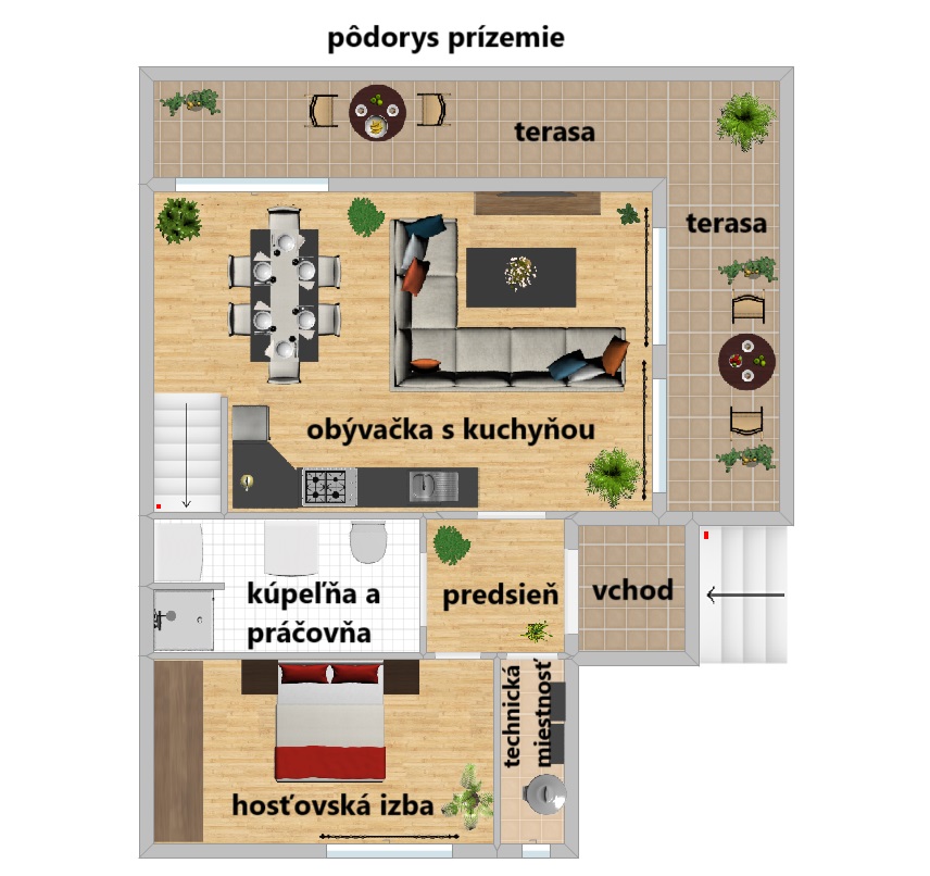 predaj dom cana kosice okolie podorys prizemie